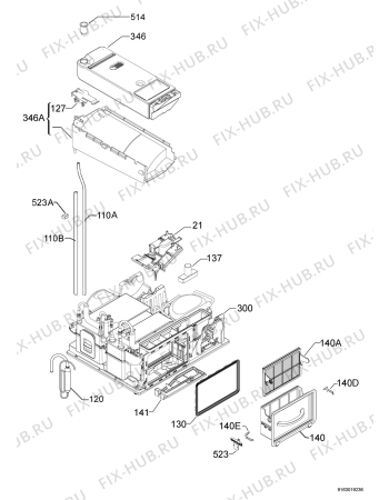 Взрыв-схема сушильной машины Rex Electrolux RDH97961W - Схема узла Steam 270